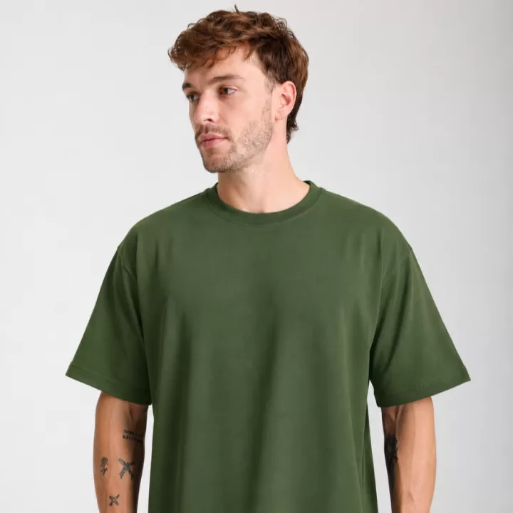 Yeşil Basic Oversize Tişört